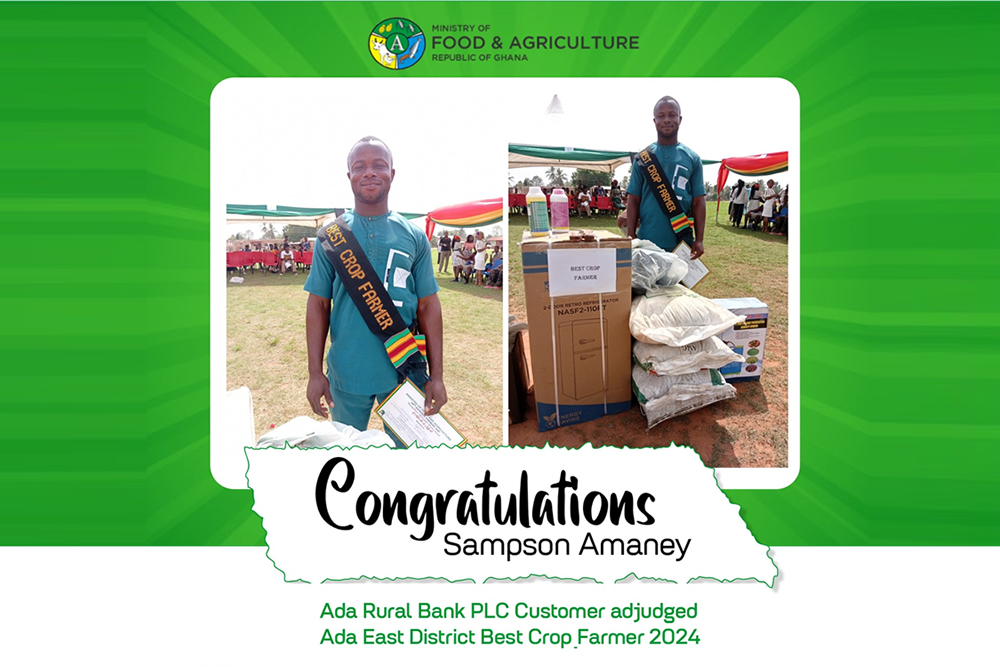 Ada Rural Bank PLC Customer adjourned Ada East District Best Crop Farmer 2024 